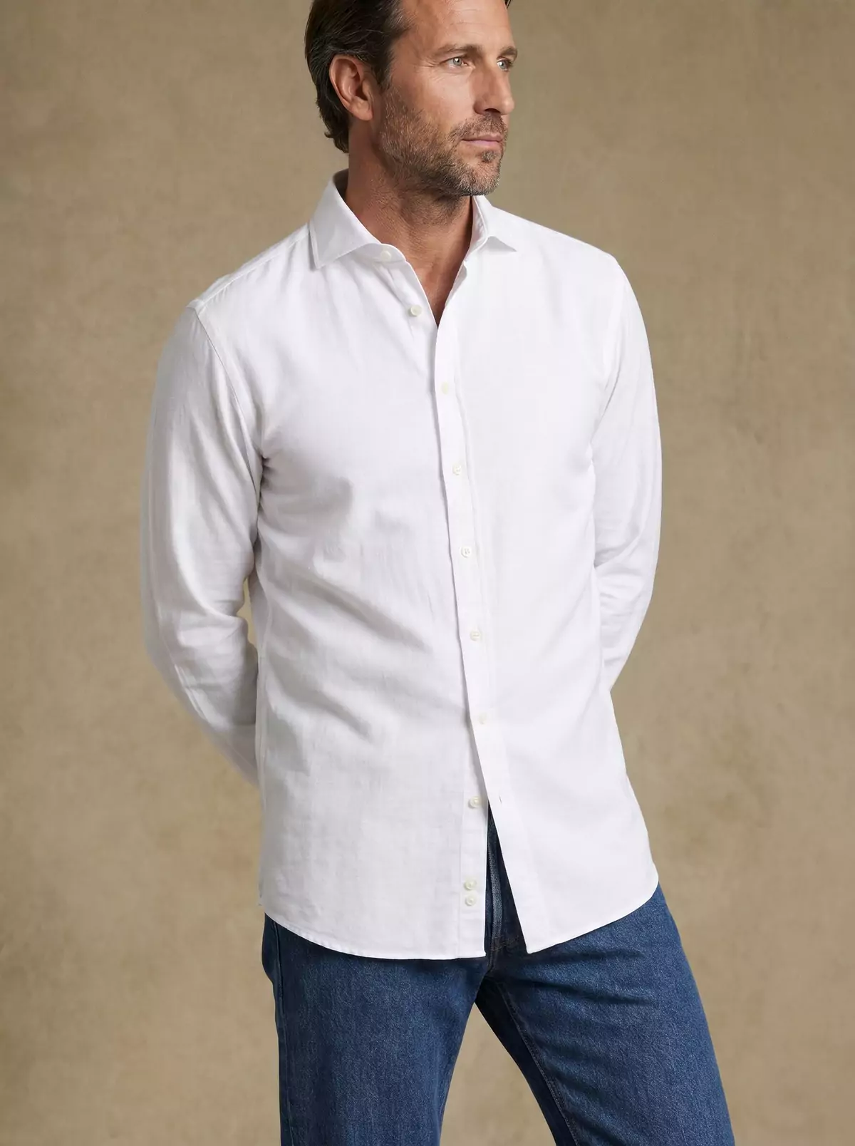 Chemise blanche en gaze de coton de la sélection Club Privilège Café Coton