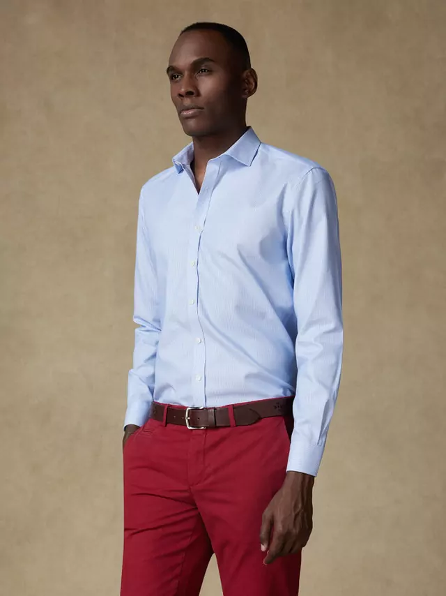 Chemise Buster texturée ciel