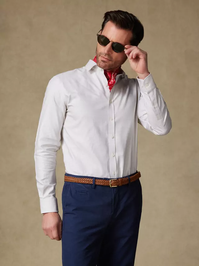 Chemise en natté sable